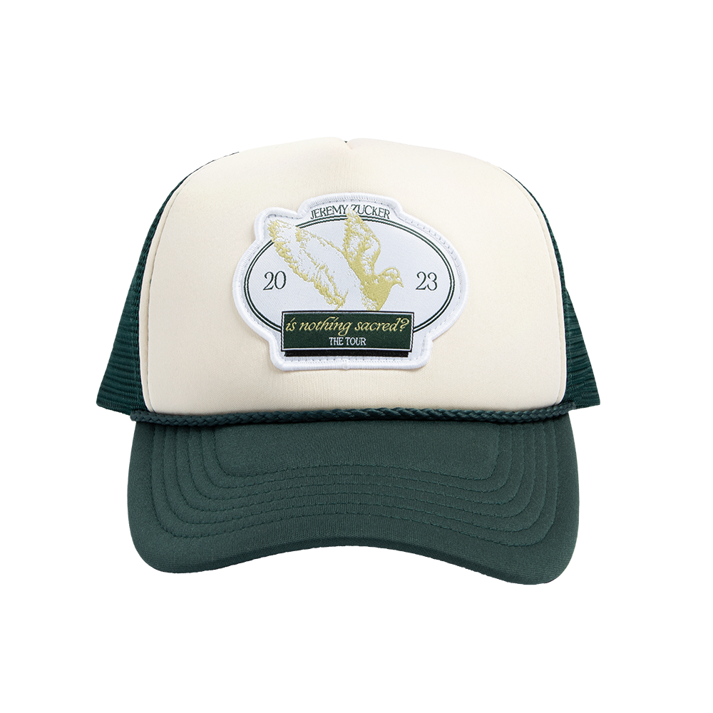 SACRED DOVE TRUCKER HAT FRONT