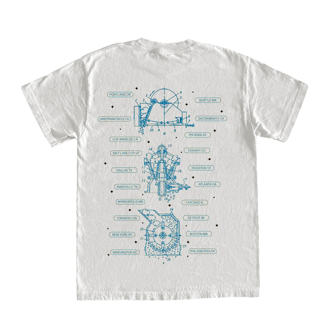 NORTH AMERICAN TOUR TEE BACK