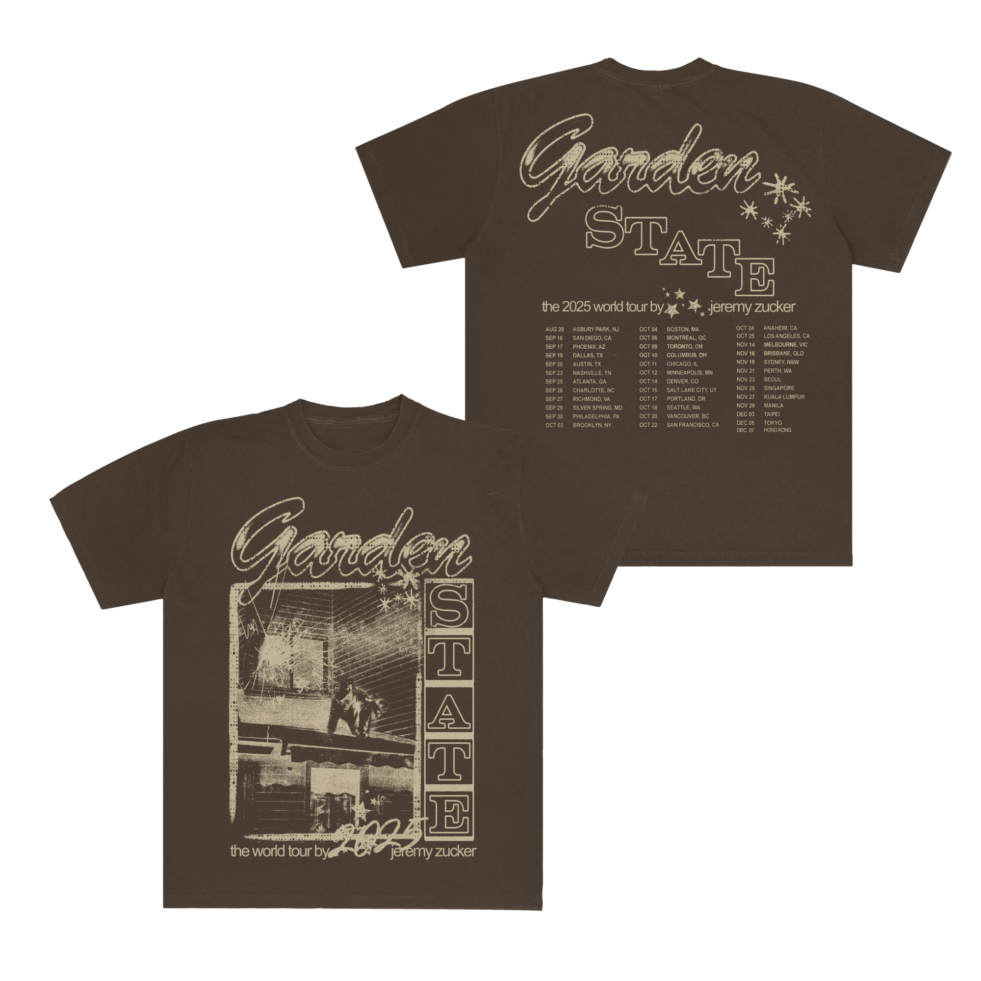 Garden State Brown Tour T-Shirt