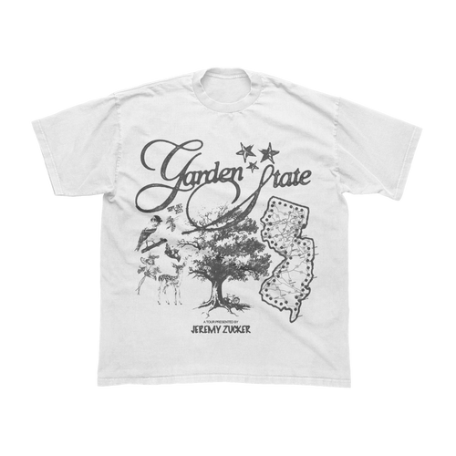 Garden State White Map T-Shirt