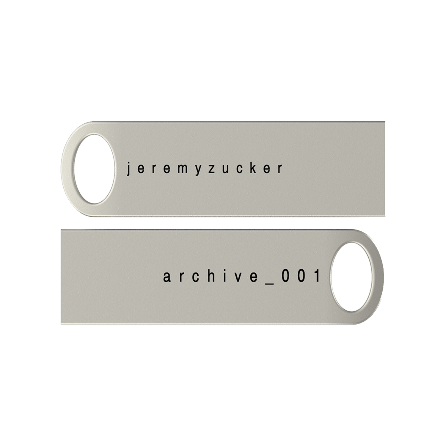 archive_001 Engraved Silver USB Drive