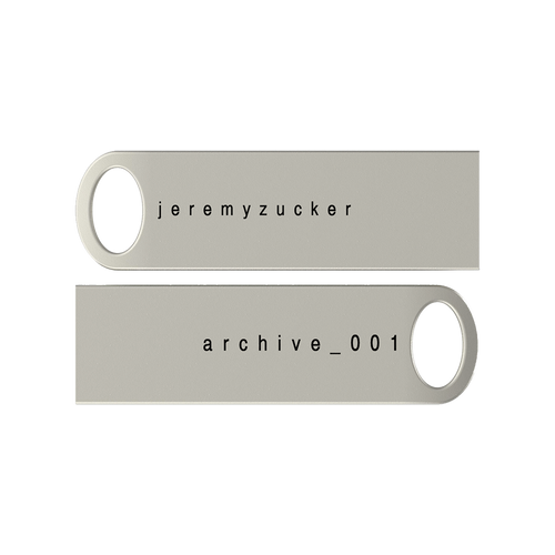 archive_001 Engraved Silver USB Drive